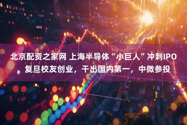北京配资之家网 上海半导体“小巨人”冲刺IPO，复旦校友创业，干出国内第一，中微参投